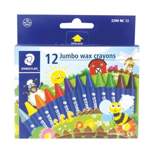 ستدلر ألوان شمعية لونا جامبو 12 لون