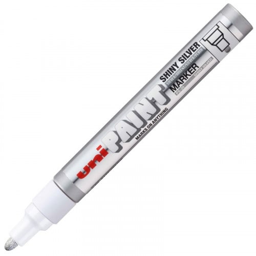 Uni Ball Medium Paint Marker Shiny Silver