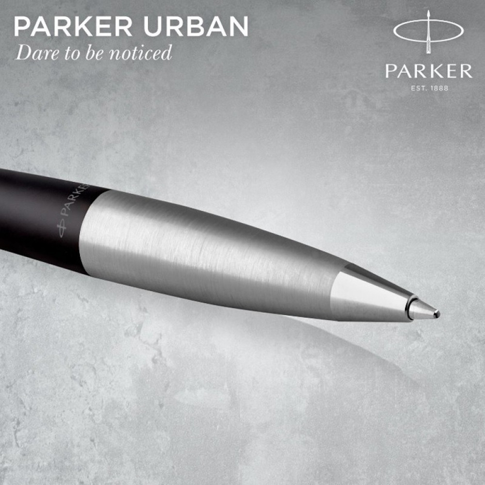 Parker Urban Ballpoint Twist Blue ink with Muted Black Lacquer CT Finish