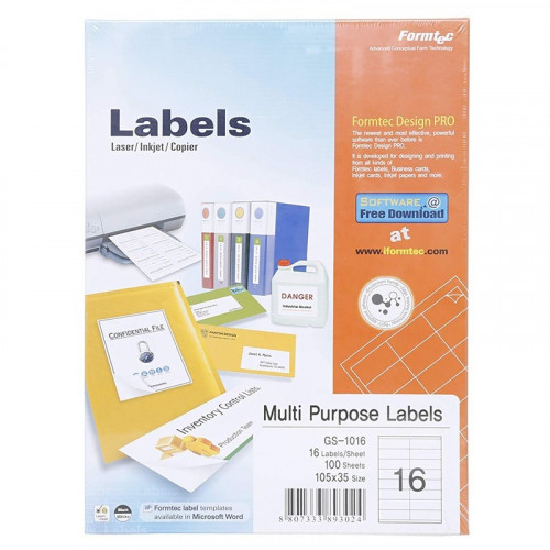 فورمتك ورق لاصق مطفي 16 لاصق/الصفحة