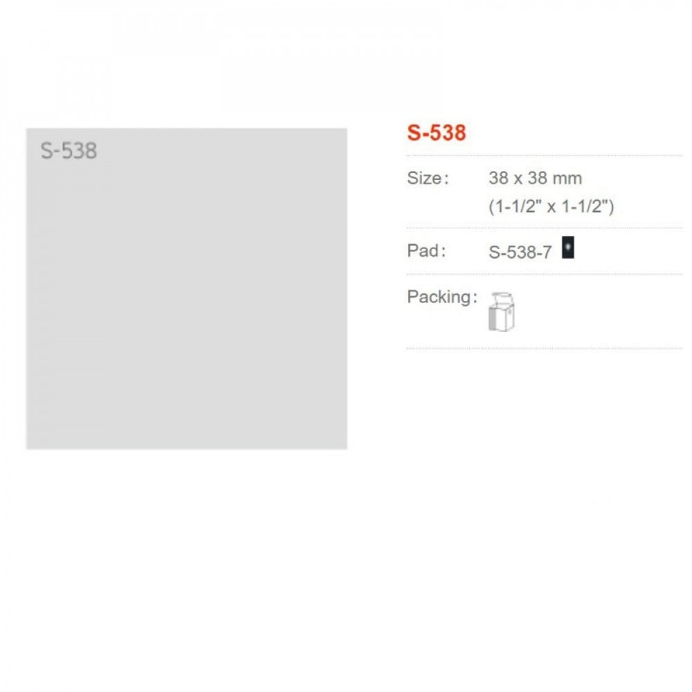 Shiny Self-Inking Stamp Square 38X38 mm