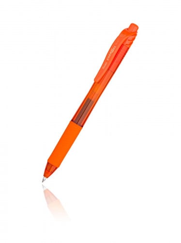 Pentel Energel-X Retractable Gel Roller Pen BL107 Orange BX = 12 Pens