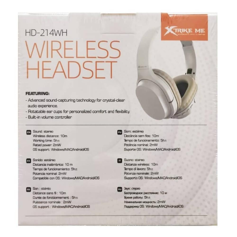 اكسترايك مي سماعة رأس لا سلكية HD214 أبيض