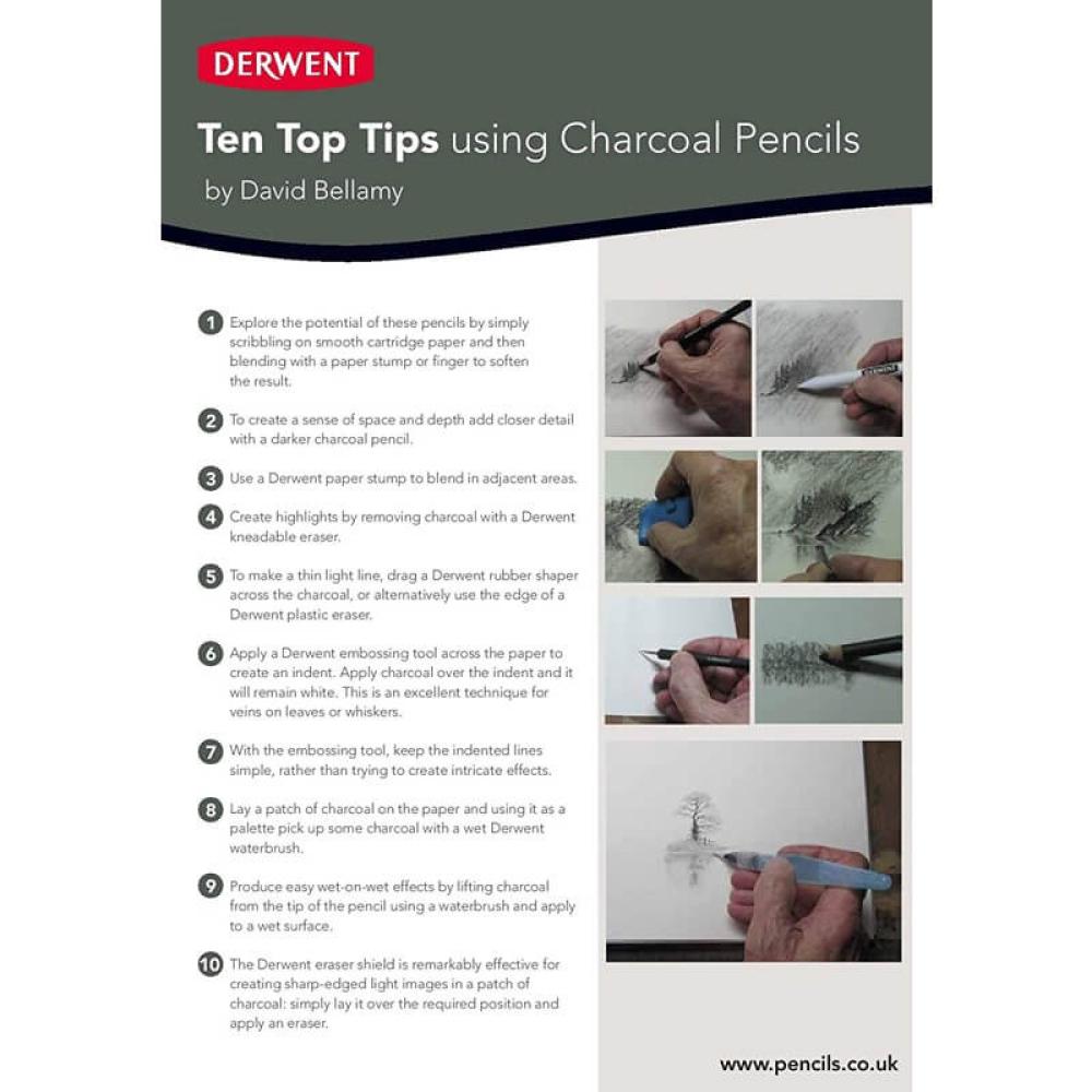 ديروينت أقلام فحم 6 درجات