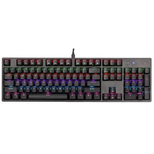 اكسترايك مي لوحة مفاتيح العاب بسلك مضادة للانسكاب مع اضاءة خلفية