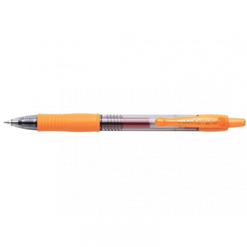 Pilot G2 Gel Ink Rollerball Pen 0.7 mm Orange BX = 12 Pens