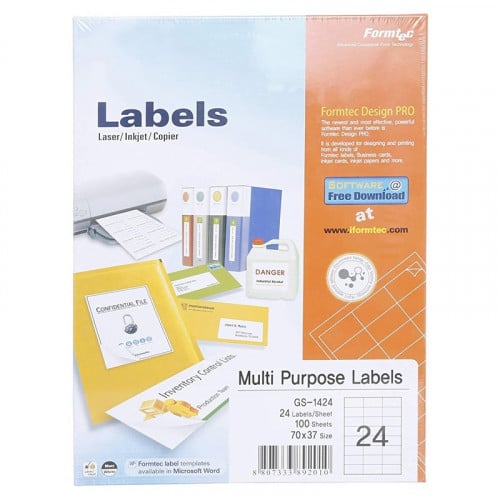 فورمتك ورق لاصق مطفي 24 لاصق/الصفحة