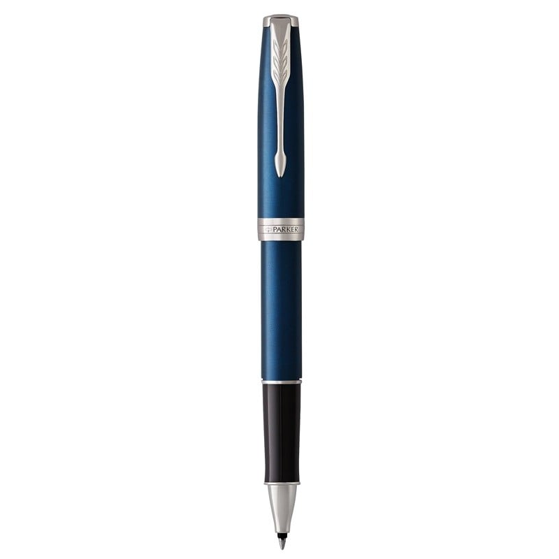 Parker Sonnet Fountain Pen Blue lacquer cap and barrel accented by