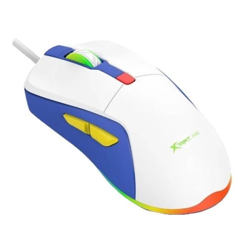 اكسترايك مي ماوس ألعاب سلكي بإضائة خلفية أبيض