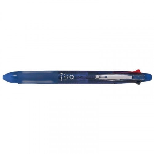 بايلوت قلم حبر جاف 0.7 مم 4 ألوان + قلم رصاص 0.5 مم أزرق شفاف