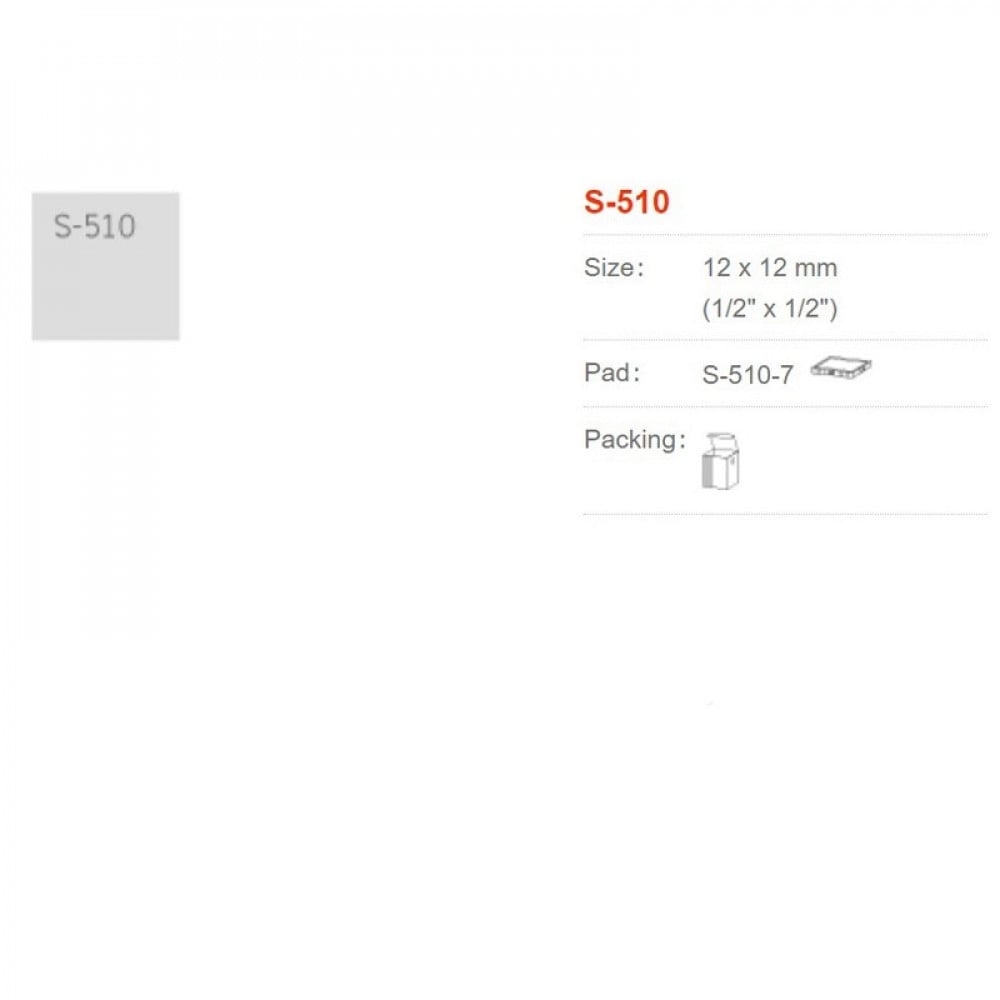 Shiny Self-Inking Stamp Square 12X12 mm