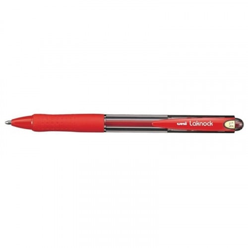 Uni Ball Laknock Ball point Pen 1.4 mm Red BX = 12 Pens
