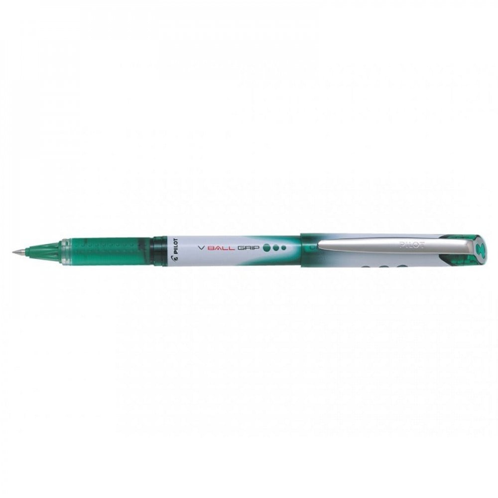 Pilot VBG V-Ball Grip Liquid Ink Rollerball pen 0.5 mm Green BX = 12 Pens
