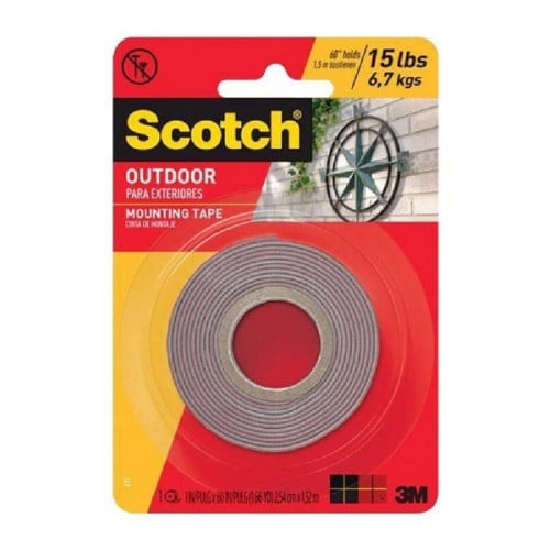 ثري ام لاصق وجهين خارج المنزل 1 بوصة العبوة 12 رول