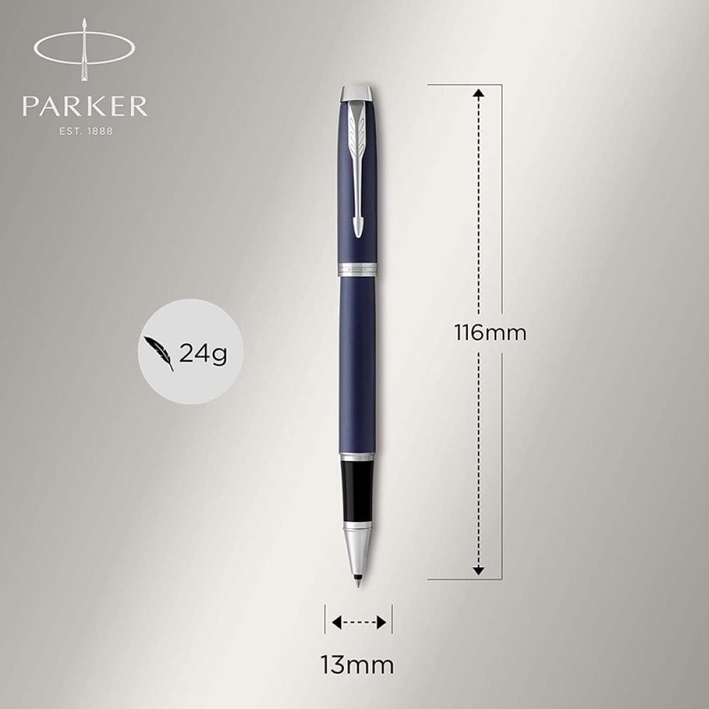 Perfect Parker IM Series Gray Color Silver Clip 0.5mm Fine Rollerball Pen 