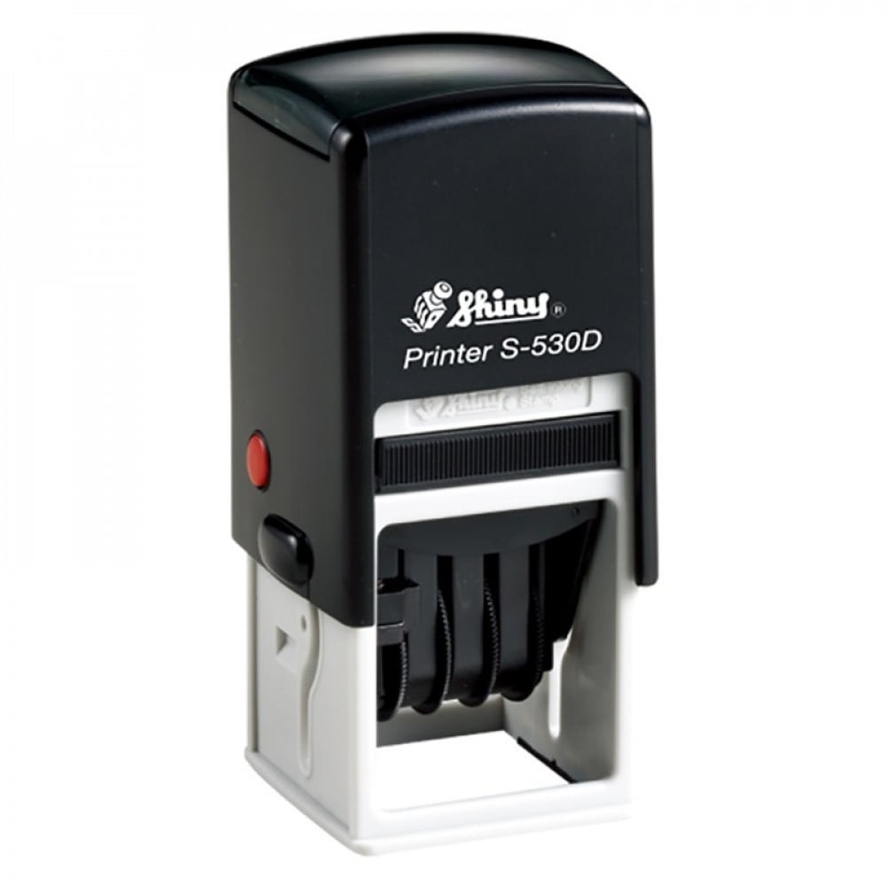 Shiny Self-Inking Dater Square 32X32 mm
