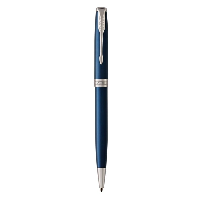Parker Sonnet Fountain Pen Blue lacquer cap and barrel accented by