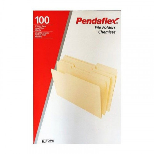 Pendaflex File Folders Chemises Legal Size 100 Pcs - متجر تمام