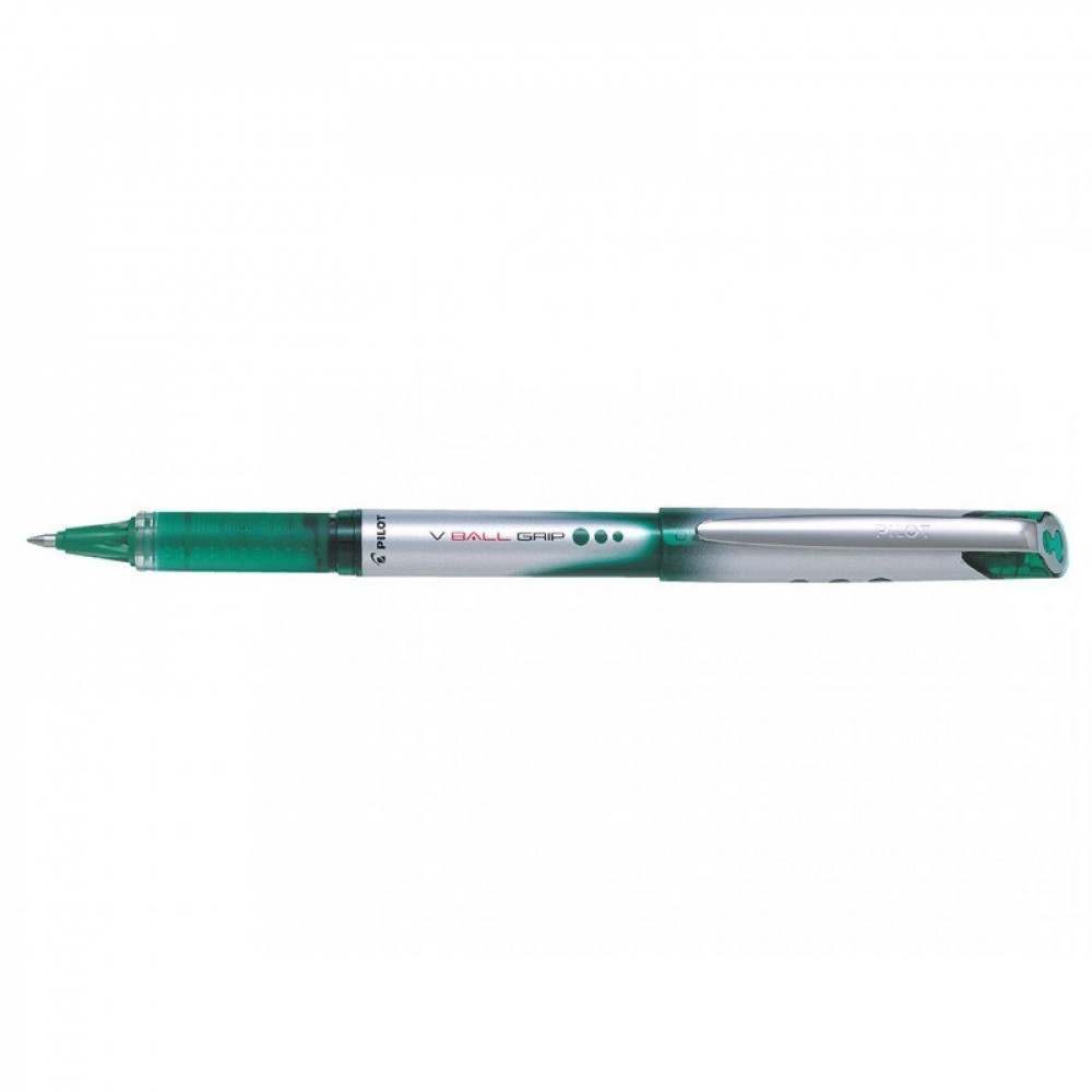 Pilot VBG V-Ball Grip Liquid Ink Rollerball pen 0.7 mm Green BX = 12 Pens