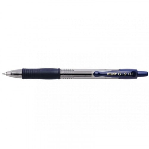 Pilot G2 Gel Ink Rollerball Pen 0.7 mm Blue Black BX = 12 Pens