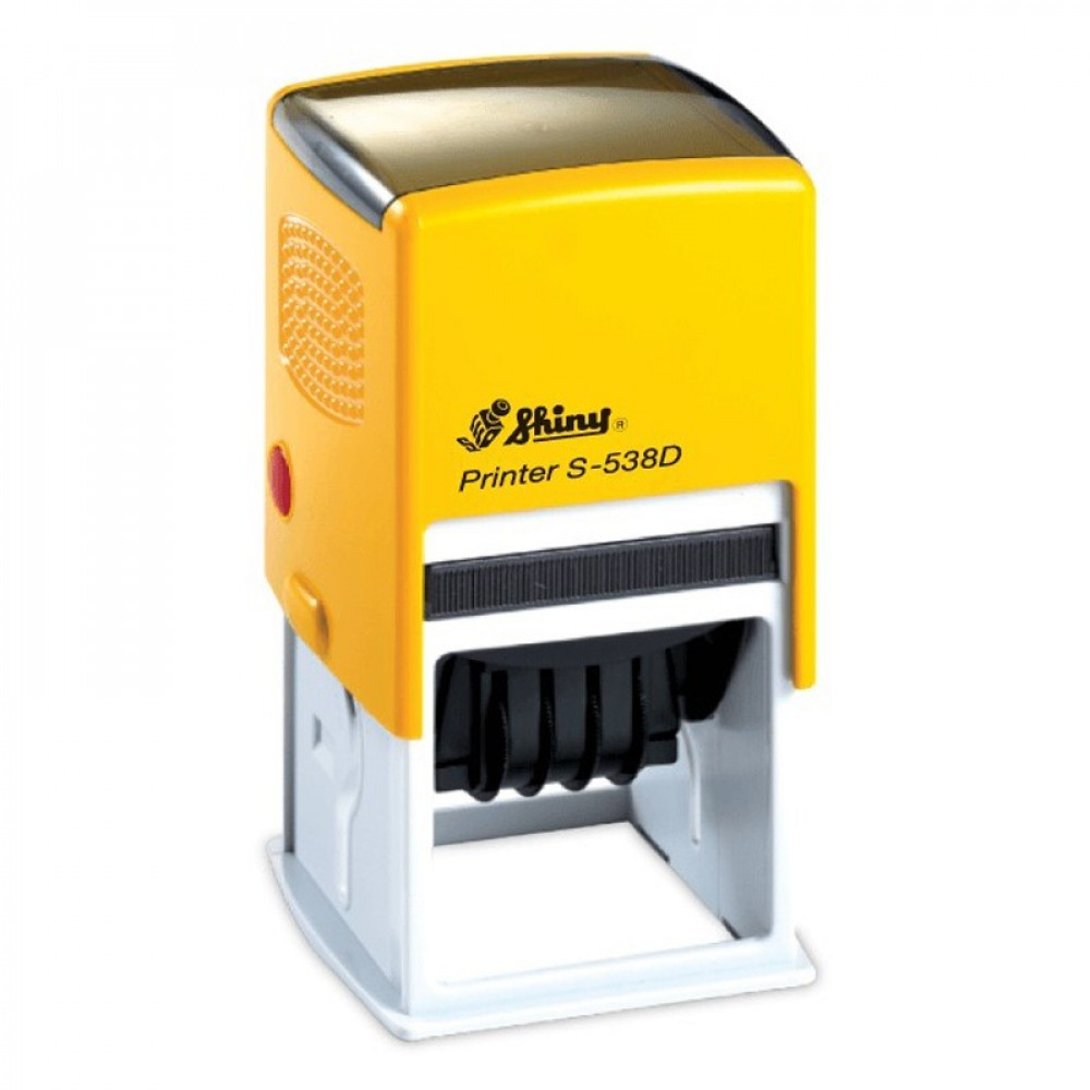 Shiny Self-Inking Dater Square 38X38 mm