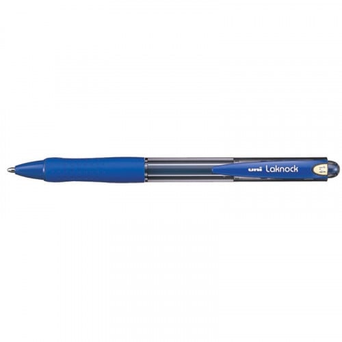 Uni Ball Laknock Ball point Pen 1.4 mm Blue BX = 12 Pens
