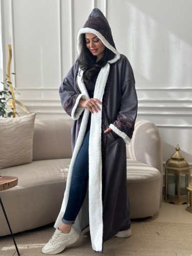 فرو مخمل شامواه مع وشاح مخمل