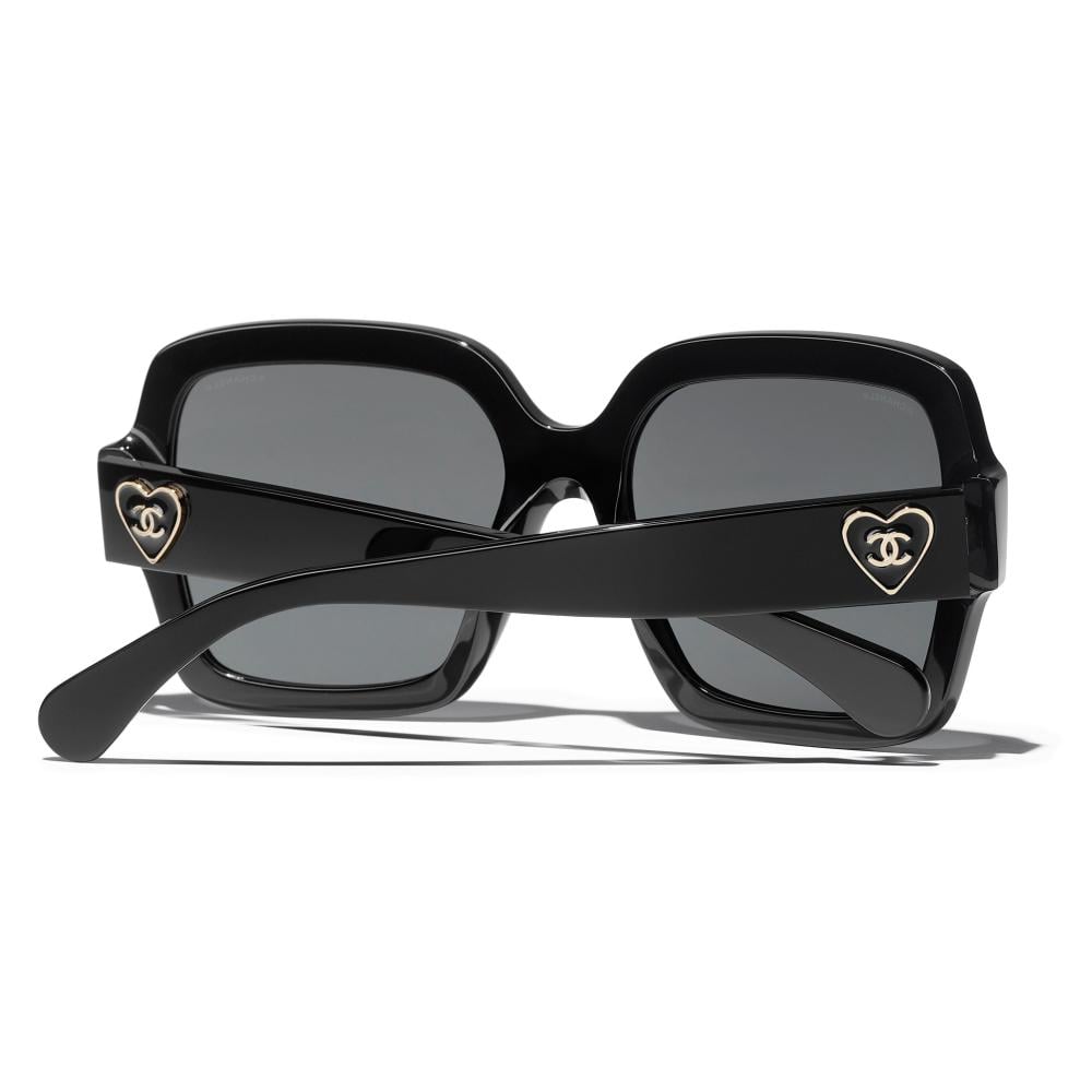 Fashion Chanel Gafas Chanel Cuadradas CHANEL Gafas De Sol Negras