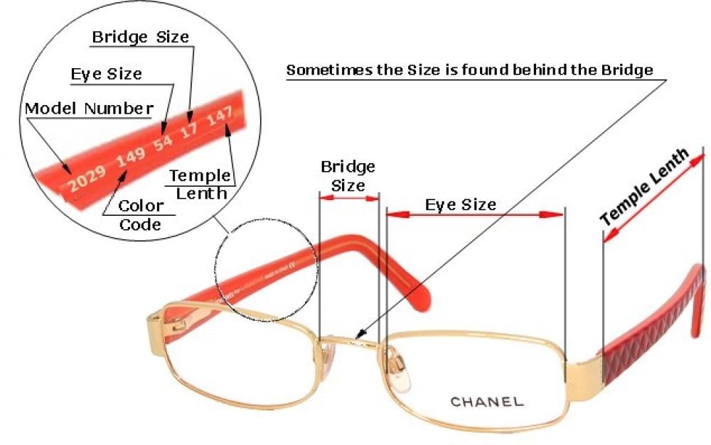 How to know the size of the glasses Saggaf Optics Premium Eyeglasses Sunglasses and Contact Lenses