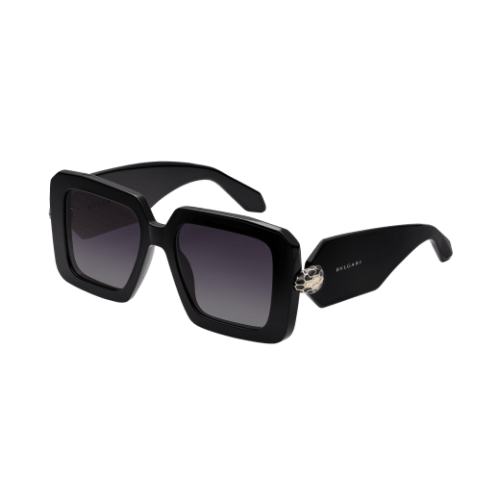 サングラス Bvlgari Bvlgari - BV40046I - 01B - Black BVLGARI B.zero1 BV40046I women Black Oval Sunglasses