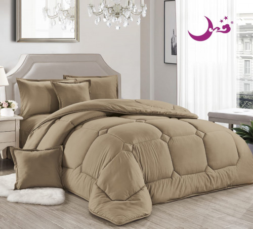 مفرش نفر ونص قطن ناعم 4 قطع مقاس 2210-160