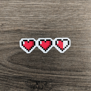 ملصق Pixel Hearts