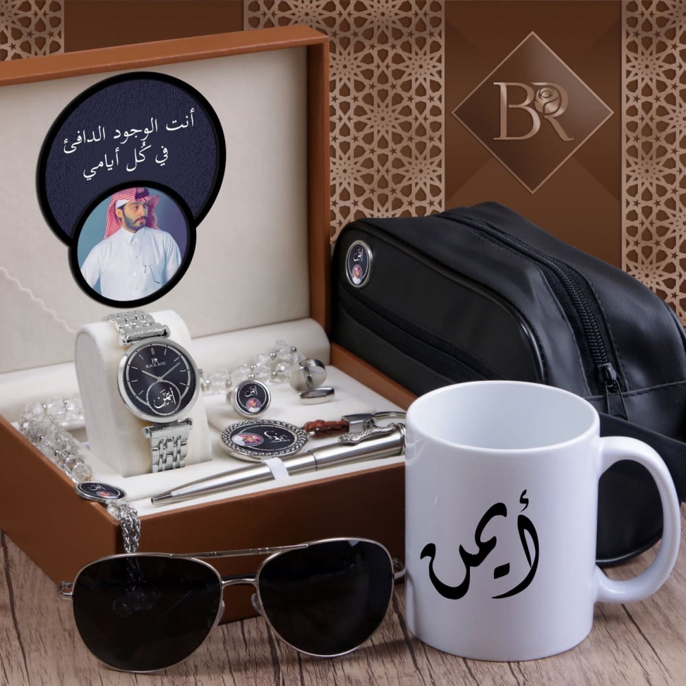 اطقم ساعات وجاليه بتصميم الاسم والصوره حسب الطلب باكسسوارات متكامله