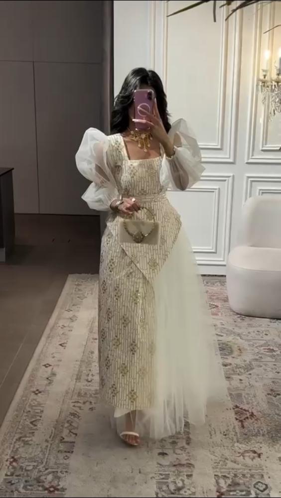 فستان رمضاني تل اوف وايت