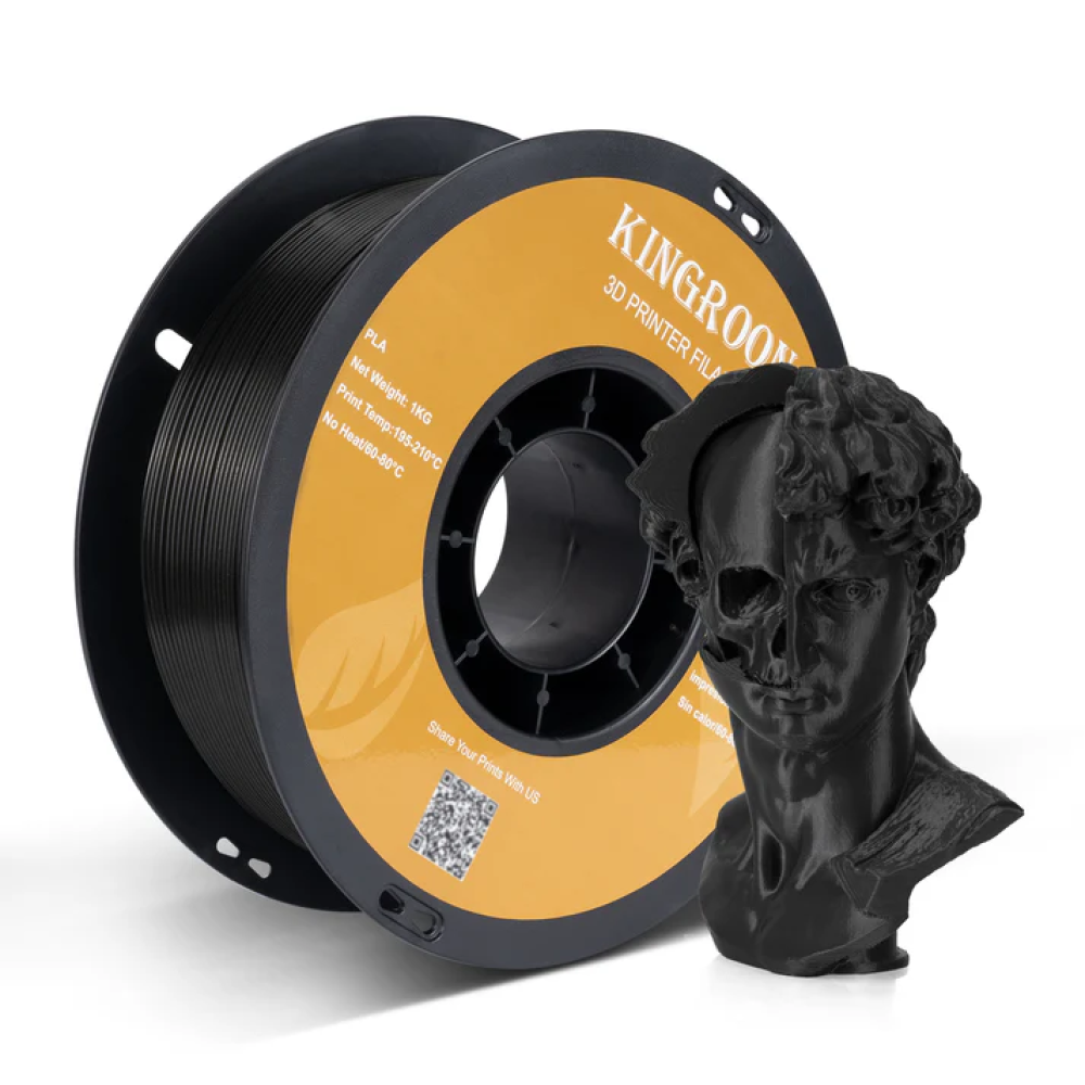 KINGROON PLA (Black) 3D Filament 1.75Ø, 1kg