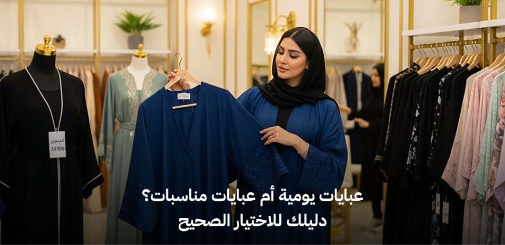 عبايات يومية أم عبايات مناسبات دليلك للاختيار الصحيح لإطلالة مثالية