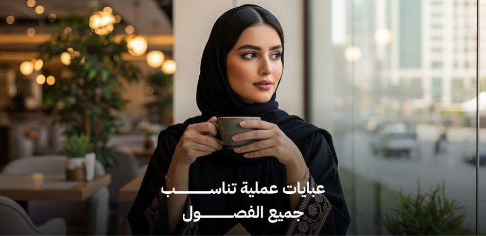 عبايات عملية تناسب جميع الفصول بخامات مريحة وتصاميم عصرية
