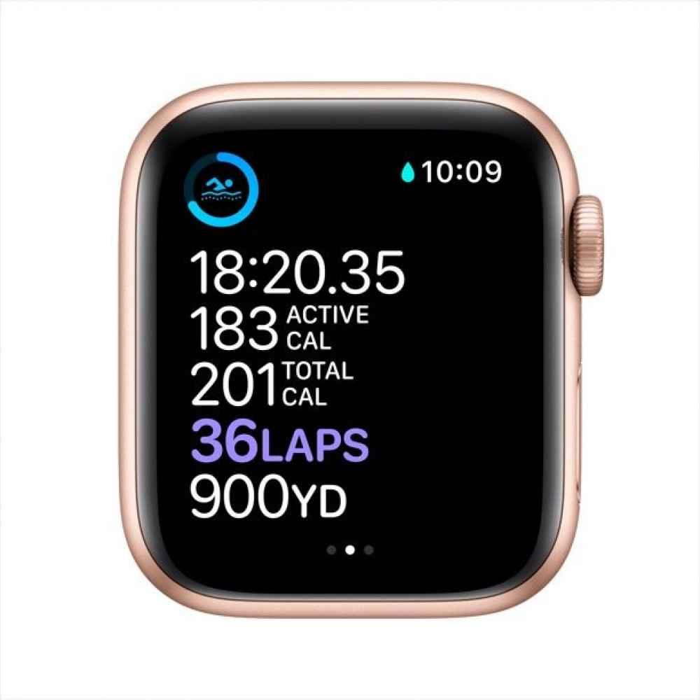 Apple Watch Series 6 GPS + Cellular, 40mm Gold Aluminium Case with Pink  Sand Sport Band - Regular - التفاحة الذهبية