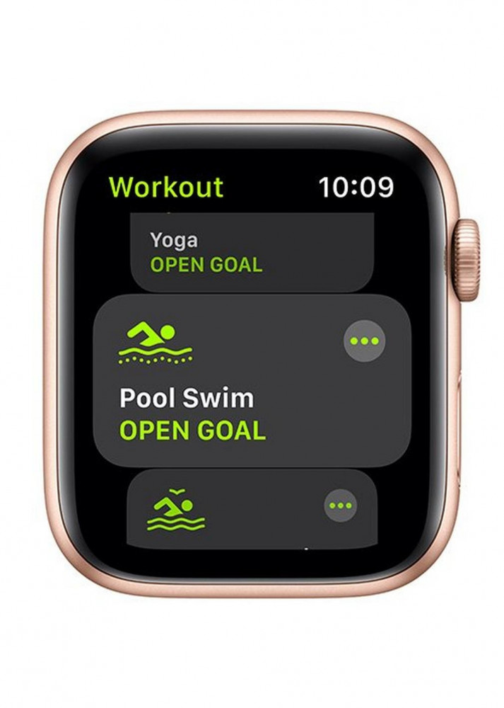 Apple Watch SE GPS, 40mm Gold Aluminium Case with Pink Sand Sport Band -  Regular - Golden Apple
