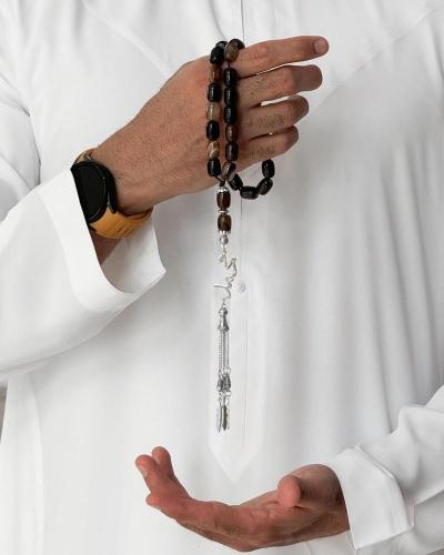 سبحه عقيق بالاسم تصميم حسب الطلب