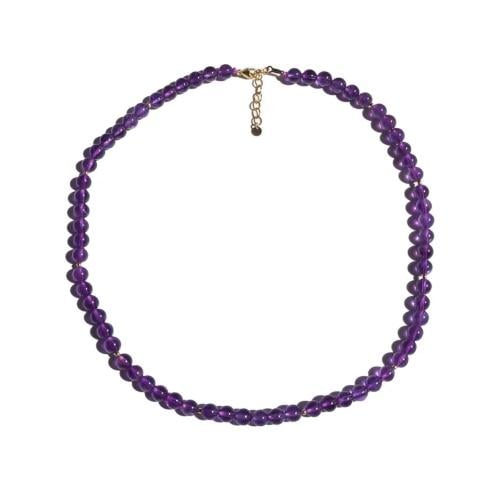 عقد شوكر من حجر جشمت الامثيست ( Amethyst )