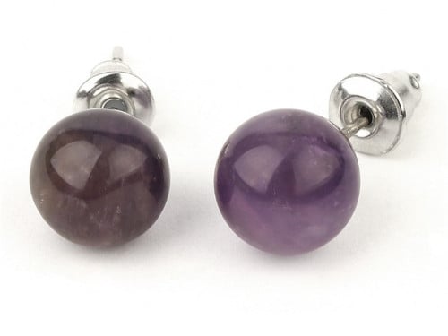 اقراط حجر جشمت (Amethyst)