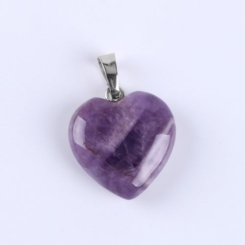 قلادة حب من حجر جشمت الامثيست ( Amethyst )