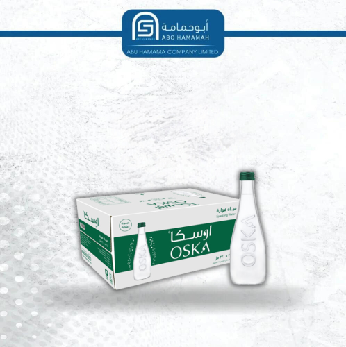 ماء اوسكا زجاج غازي 24 * 330 مل