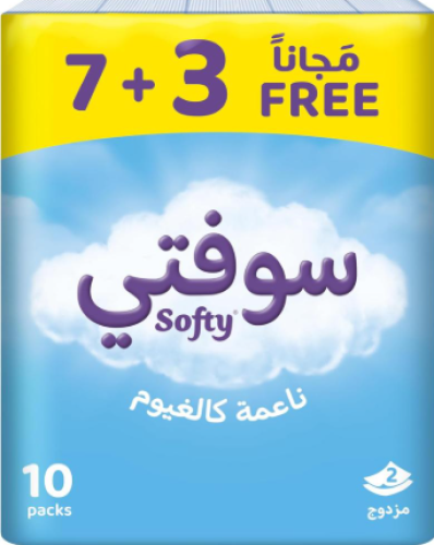 مناديل سوفتي اكياس 5 * 10 * 130