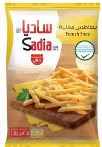 بطاطس ساديا مقلية مقرمشة 9*9   4 * 2.5 كيلو