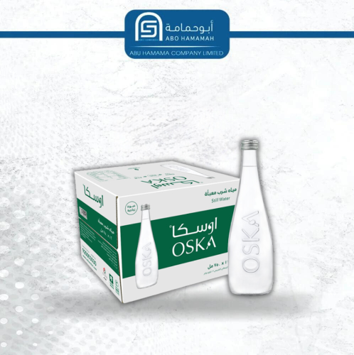 ماء اوسكا زجاج  12* 750 مل