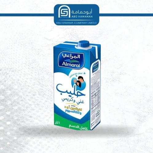 حليب المراعي كامل الدسم  12*1 لتر