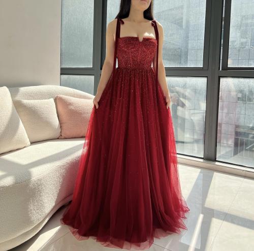 evening dress - Red