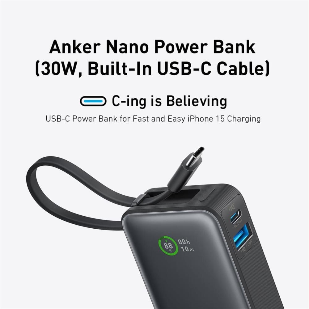 thumbnail image 2 of USB Power Charging Cable For Anker PowerCore Portable Charger – Quick Charge 3.0 – ABLEGRID 2 of 3